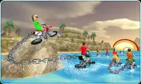 Kids Water Surfing Chained Bike Race Screen Shot 9