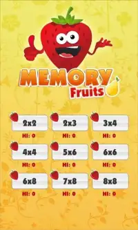 Memo Fruits: ćwicz pamięć Screen Shot 17