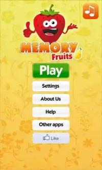Memo Fruits: ćwicz pamięć Screen Shot 20