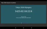 Tokyo 2020 Olimpiade Countdown Screen Shot 0