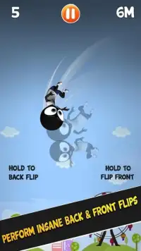 Trampoline Stickman Game:Addictive Endless Jumping Screen Shot 1