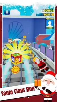 Subway Santa Claus Endless Run Screen Shot 3