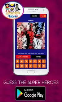 GUESS THE SUPER HEROES AND MUTANTS Screen Shot 3