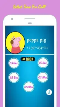 Phone Call Simulator For Pepa pig Screen Shot 0