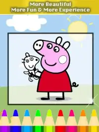 Coloring game for Peppa Piggy. Screen Shot 1