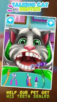 Talking Cat Dentist Salon Screen Shot 0