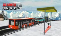 Santa Snow Bus Drive Pick and Drop Passenger 2018 Screen Shot 9