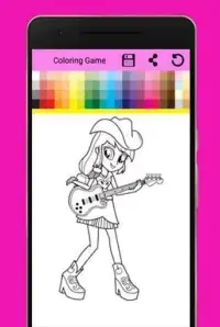Coloringe Pages For Equestrian Girls Screen Shot 1