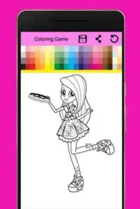 Coloringe Pages For Equestrian Girls Screen Shot 0