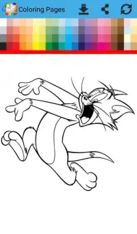 Coloring Book Tom and Mouse Screen Shot 4