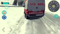 Drive Ambulance on Snow Screen Shot 2