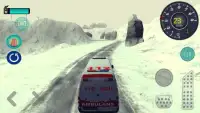 Drive Ambulance on Snow Screen Shot 5