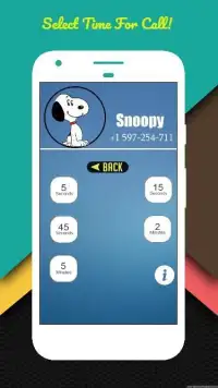 Phone Call Simulator For Snoopy Screen Shot 0