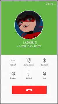 Ladybug Miraculous Fake Call Screen Shot 0