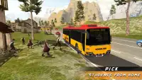 School Bus Driving Up Hill Rush - Free Bus Games Screen Shot 2
