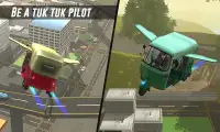 Flying Tuk Tuk Simulator Screen Shot 16