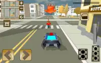 Blocky Hover Car: City Heroes Screen Shot 1
