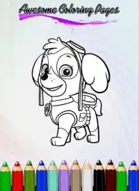 How To Color Paw Patrol Game Screen Shot 0