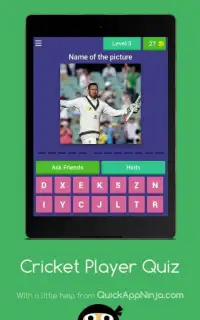 Cricket Player Quiz Screen Shot 5