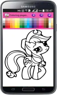 Coloring pages for Pony Screen Shot 4
