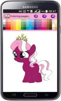 Coloring pages for Pony Screen Shot 1