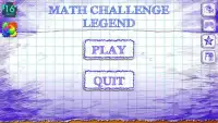 Math Challenge Legend Screen Shot 2