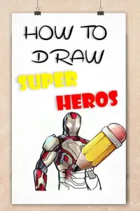 how to draw SuperHeroes characters step by step Screen Shot 6