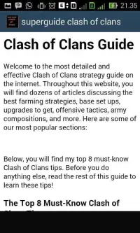 Guide : Clash of Clans Screen Shot 2