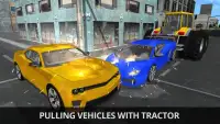 тяжелый Трактор Тянуть 3d : Автомобиль буксировка Screen Shot 2