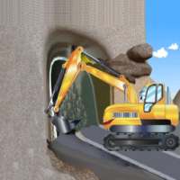 Tunnel Construction Hill Highway 3D