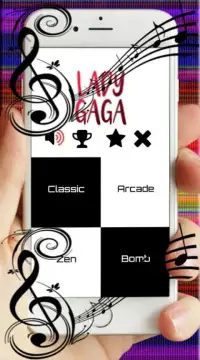 Lady Gaga Piano Tiles Screen Shot 2