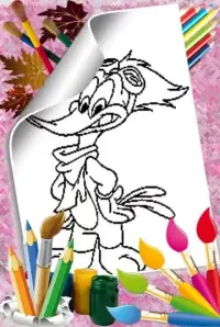 Woody super woodpecker Coloring Screen Shot 1