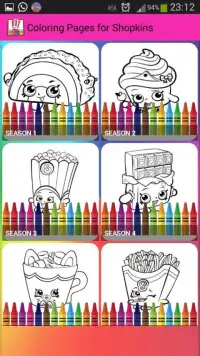 Coloring Book Pages Shopkins Screen Shot 5