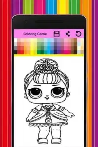coloring book for dolls surprise HD Screen Shot 2