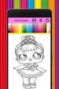 coloring book for dolls surprise HD Screen Shot 1