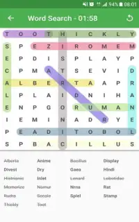Word Search Puzzle Game Screen Shot 4