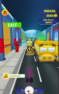 Panther Surfer Pink : Bus & Subway Dash 3D Screen Shot 4