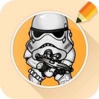 Draw Drawing Starwars Legends in Chibi Style