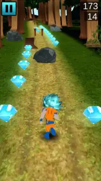 Goku Blue Dragon Runner HD Screen Shot 3