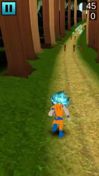 Goku Blue Dragon Runner HD Screen Shot 1