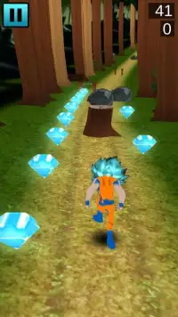 Goku Blue Dragon Runner HD Screen Shot 2