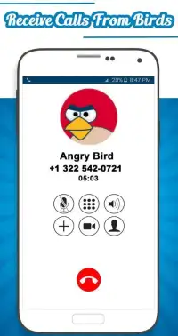 Call From Angry Bird Screen Shot 4