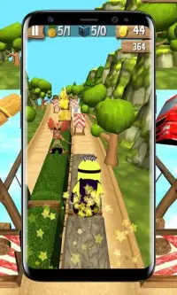 Banana Minion Adventure Run : Legends Rush 3D Screen Shot 4