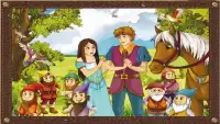 Snow White Kids Puzzle Game Screen Shot 0