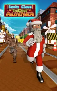 Santa Claus Endless Runner: City Subway Racing Fun Screen Shot 3