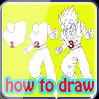 how to draw super saiyan goda Screen Shot 4