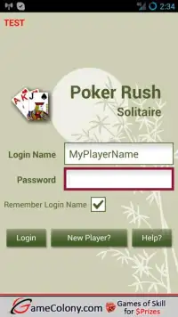 Poker Rush Solitaire Online Screen Shot 0