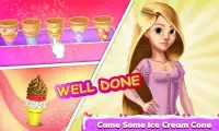 Long Hair Princess Ice Cream Maker Game Screen Shot 1
