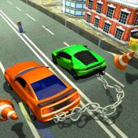 Chained Car Racing Stunt