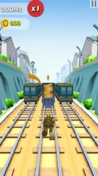Turtle Subway-Ninja Surf Screen Shot 2